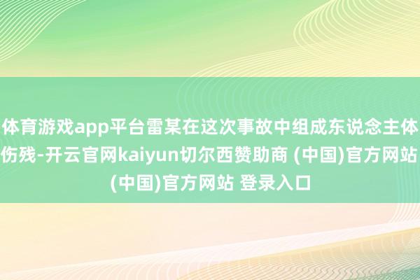 体育游戏app平台雷某在这次事故中组成东说念主体挫伤十级伤残-开云官网kaiyun切尔西赞助商 (中国)官方网站 登录入口