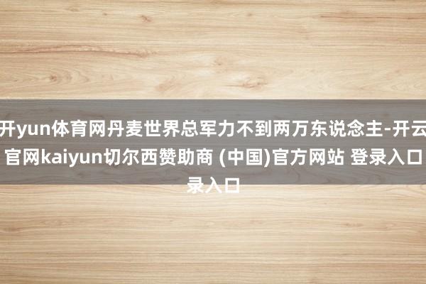 开yun体育网丹麦世界总军力不到两万东说念主-开云官网kaiyun切尔西赞助商 (中国)官方网站 登录入口