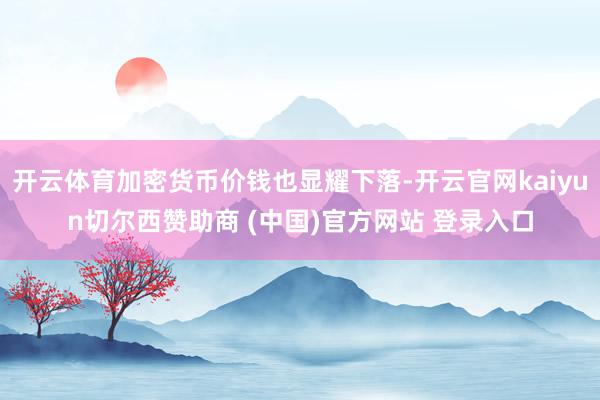 开云体育加密货币价钱也显耀下落-开云官网kaiyun切尔西赞