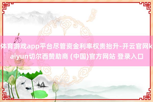体育游戏app平台尽管资金利率权贵抬升-开云官网kaiyun