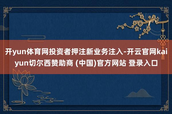 开yun体育网投资者押注新业务注入-开云官网kaiyun切尔
