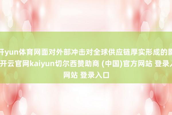 开yun体育网面对外部冲击对全球供应链厚实形成的影响-开云官